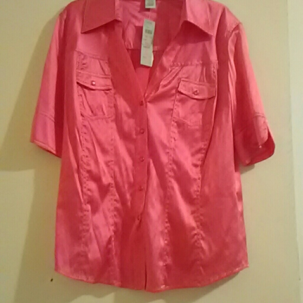 New Cache silk blouse